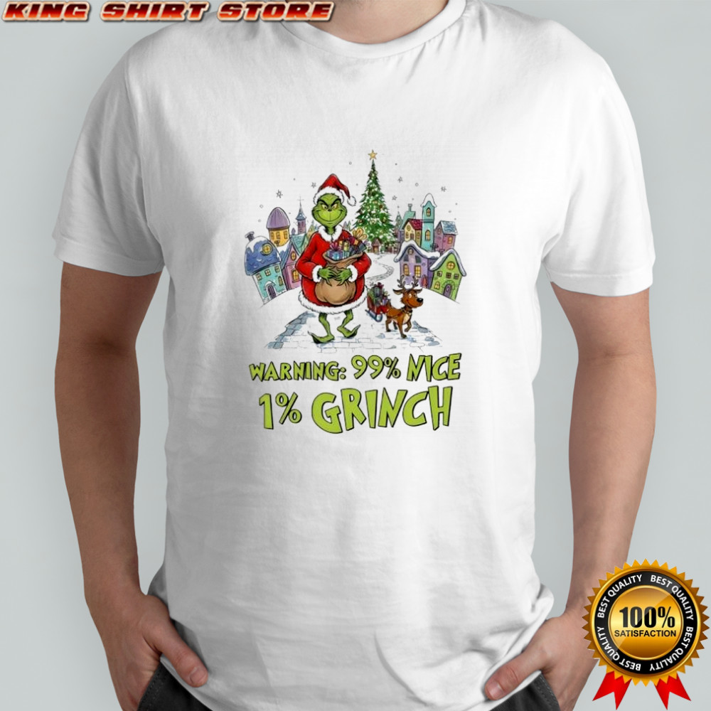 Warning 99 mice 1 Grinch Christmas shirt