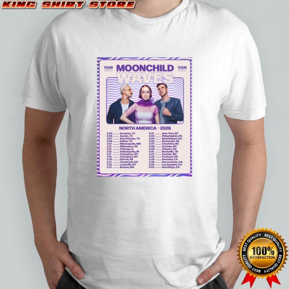 Waves Moonchild North America Tour 2026 T-Shirt