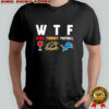 Wine turkey Detroit Lions football Thanksgiving shirt