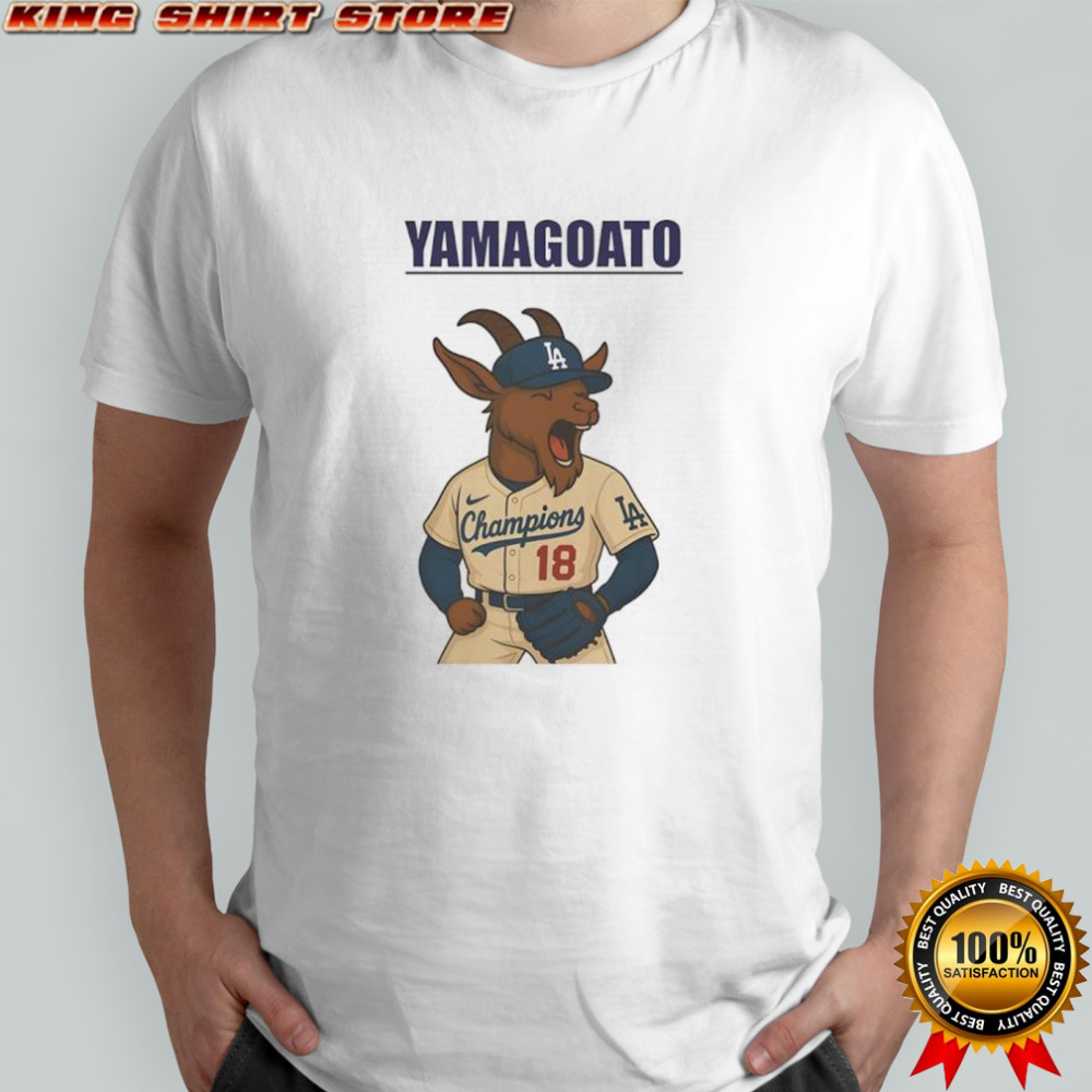 Yamagoato Champions goat 18 graphic shirt