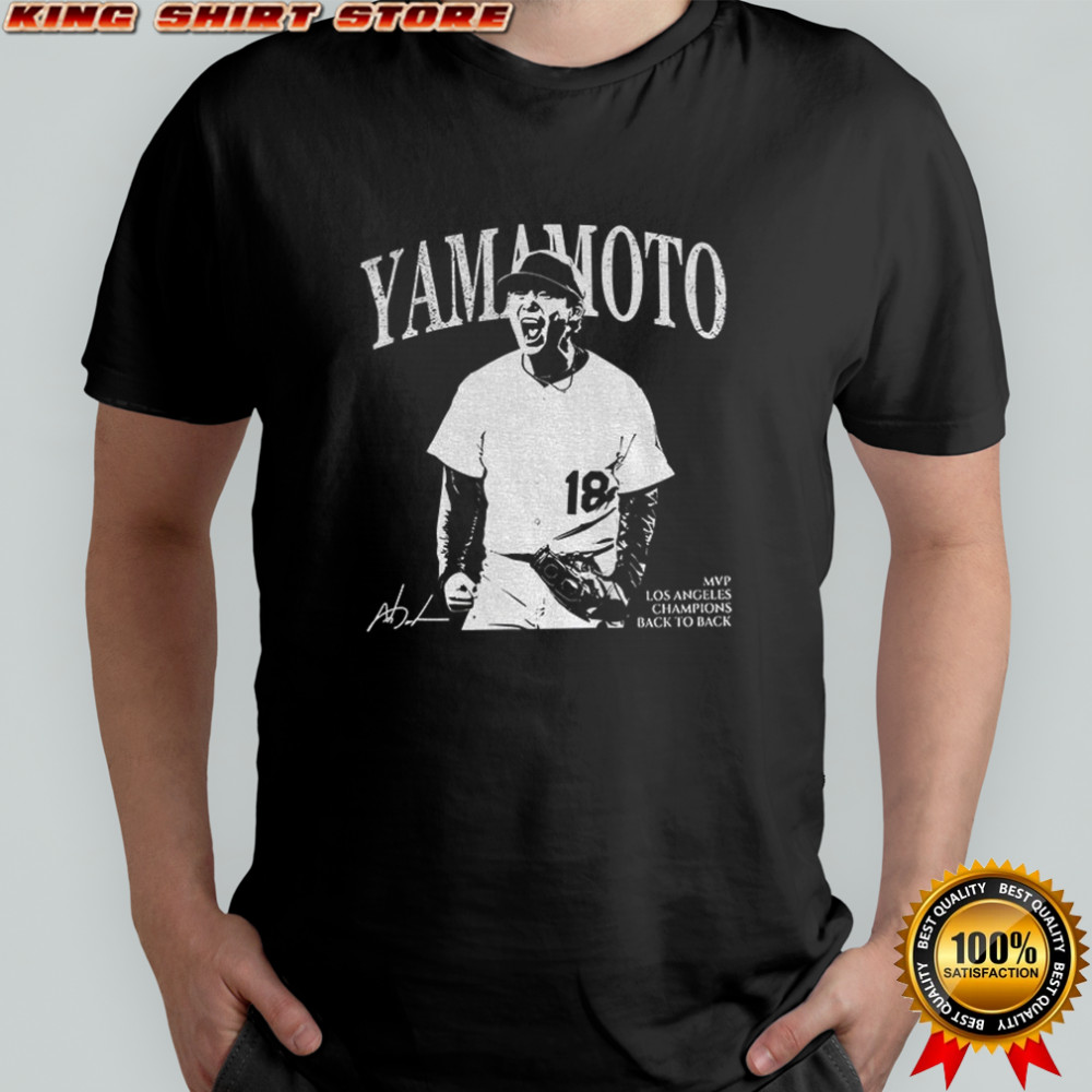 Yamamoto Mvp Los Angeles Baseball signature vintage shirt