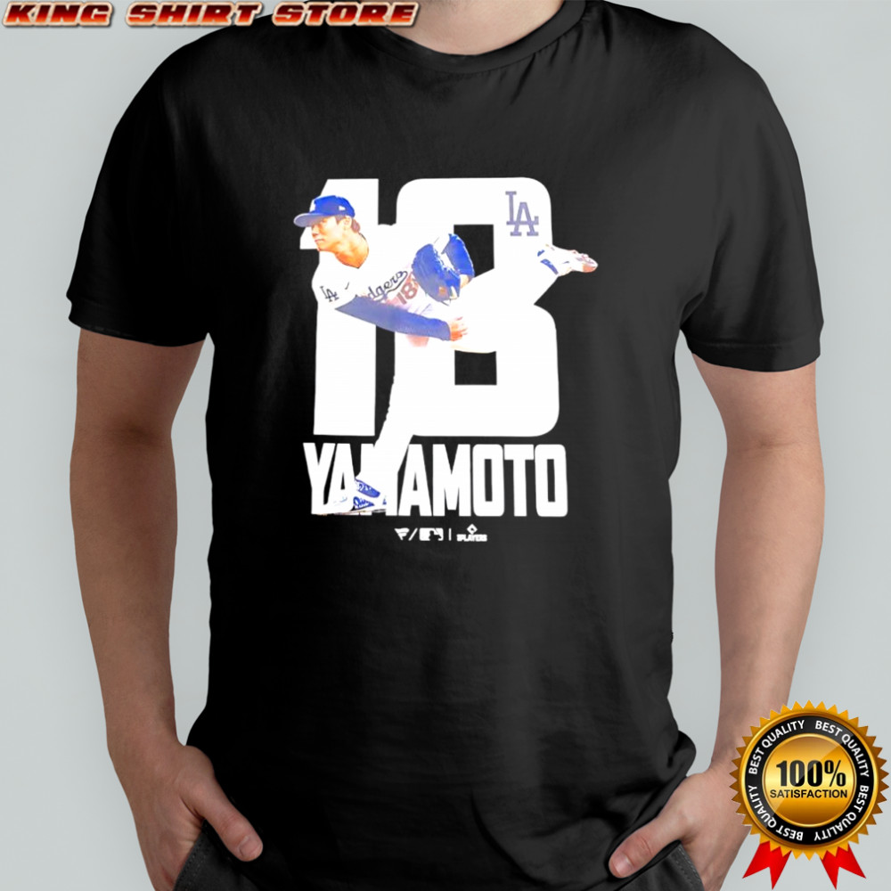 Yamamoto number 18 pitcher for the Los Angeles Dodgers shirt