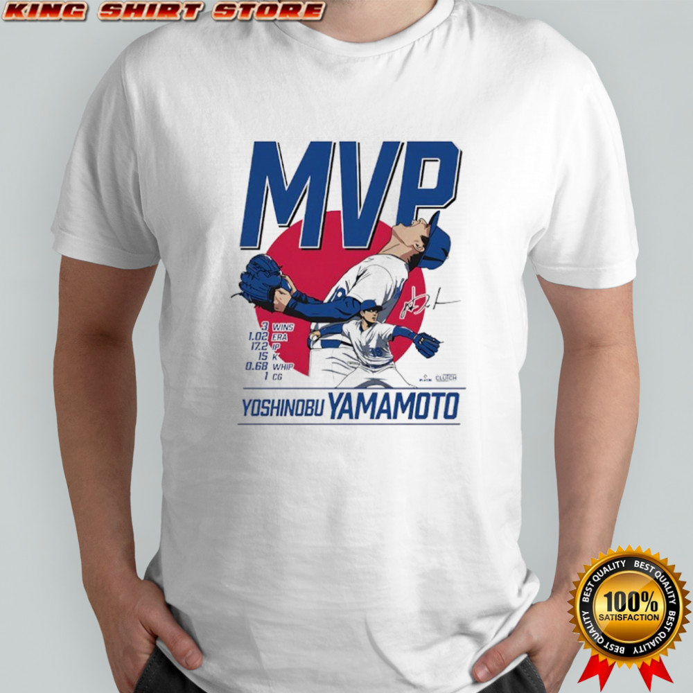 Yoshinobu Yamamato Series MVP Los Angeles Dodgers shirt