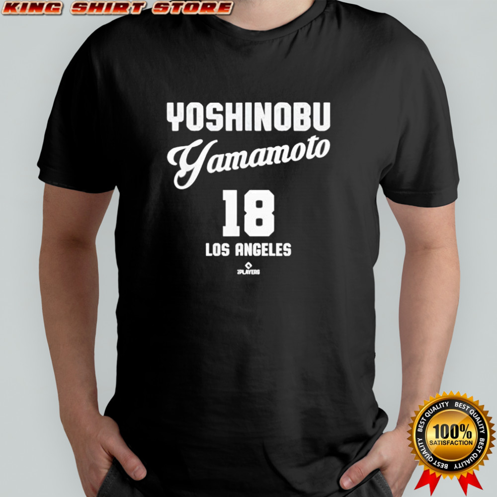 Yoshinobu Yamamoto 18 Los Angeles Baseball shirt