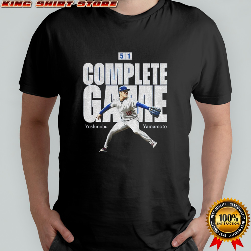 Yoshinobu Yamamoto Complete Game 5 1 Los Angeles Dodgers MLB the Baseball player shirt