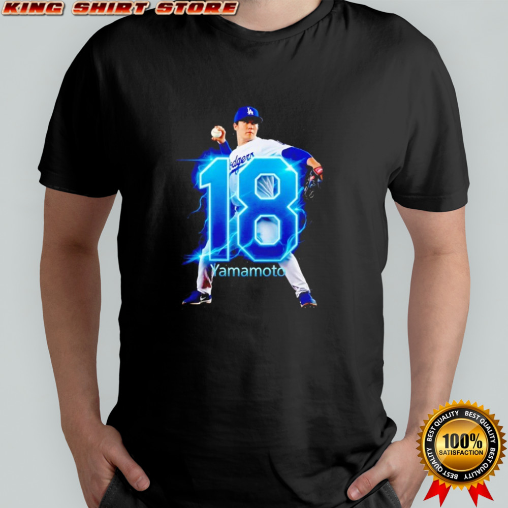 Yoshinobu Yamamoto LA Dodger #18 shirt