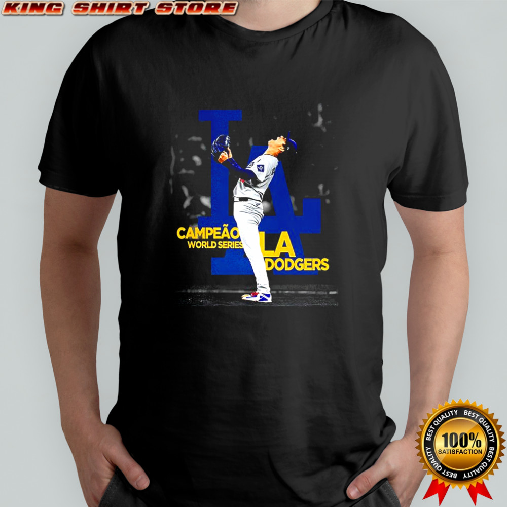 Yoshinobu Yamamoto Los Angeles Dodgers World Series Champions 2025 celebration shirt