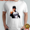 Yoshinobu Yamamoto middle finger Los Angeles Dodgers World Series 2025 shirt