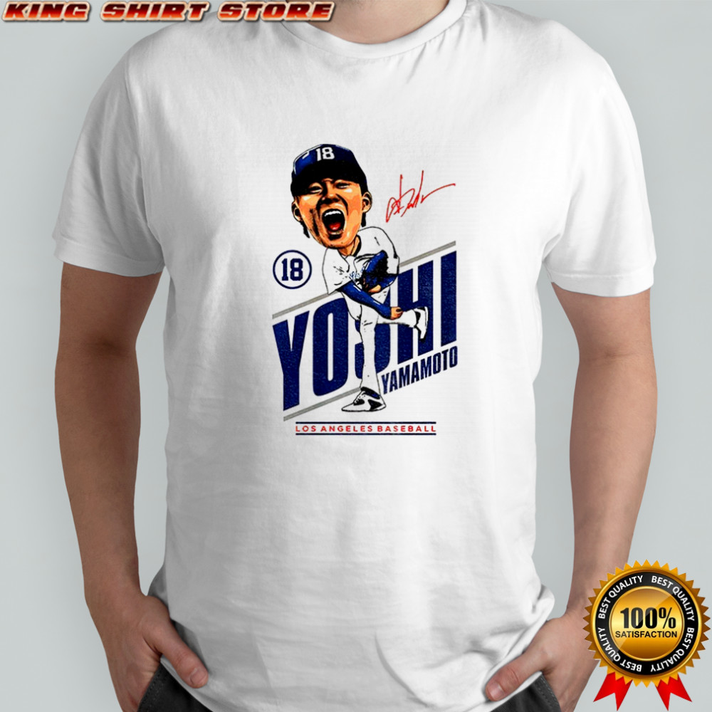 Yoshinobu Yamamoto MVP big head signature Los Angeles Dodgers MLB 2025 World Series shirt