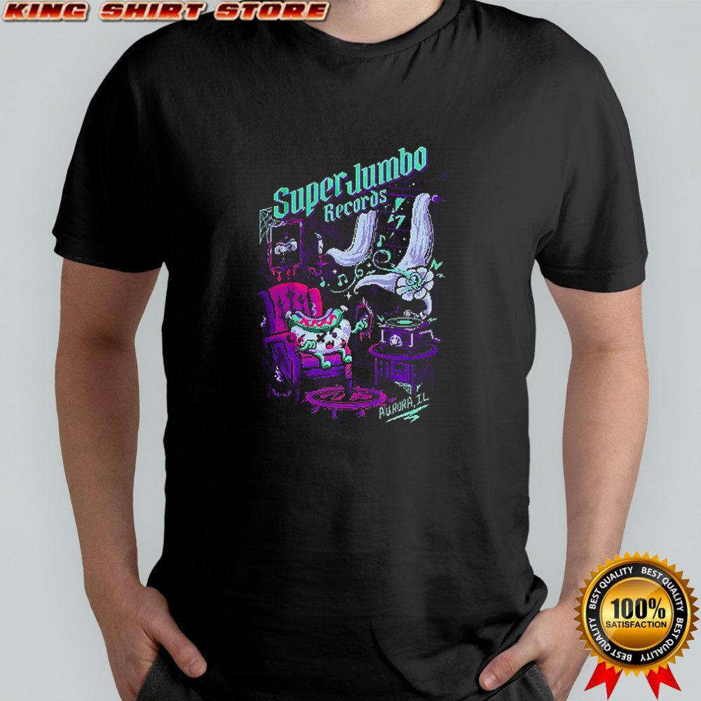 Zombie Frank Super Jumbo Record Aurora pixel art shirt