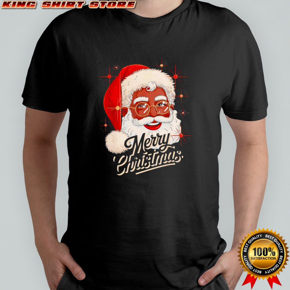 African American Santa Christmas Black Xmas shirt