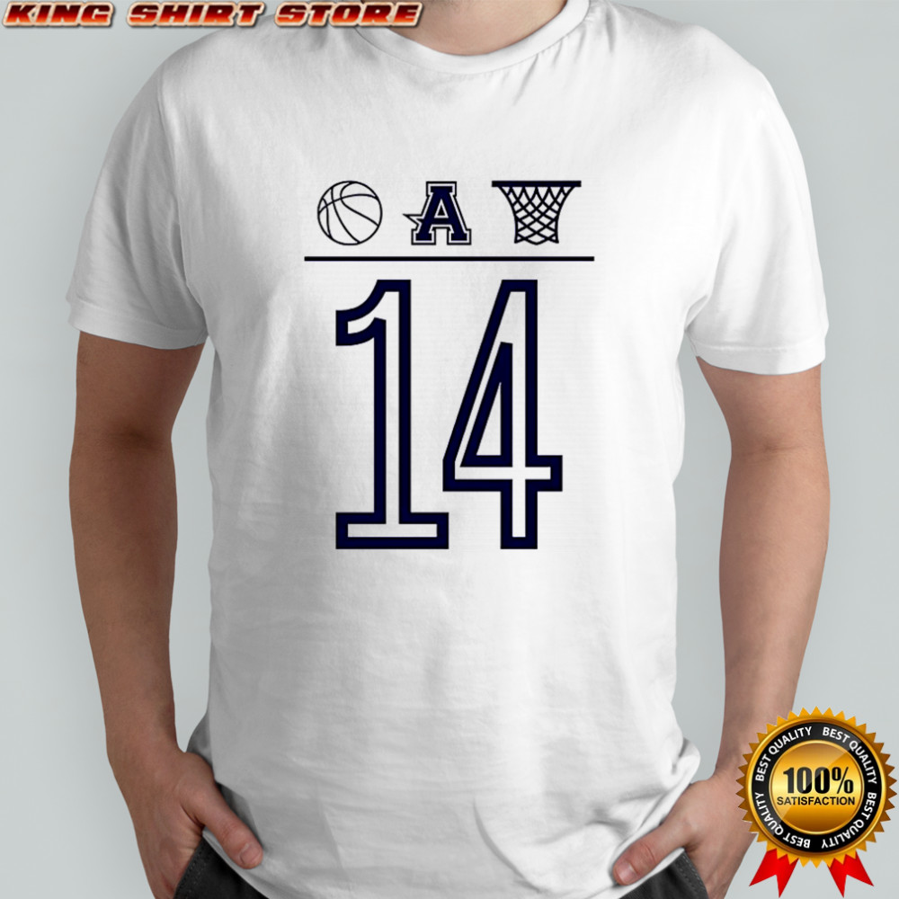 Aubrey basketball number 14 ball A basket icon shirt