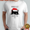 Black Cat Christmas making a list judging you twice shirt