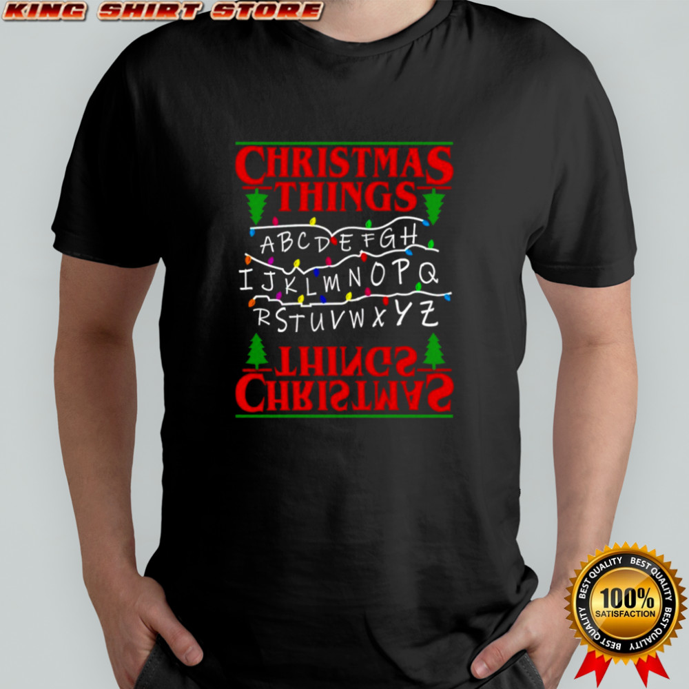Christmas Tree Alphabet Lights Shirt