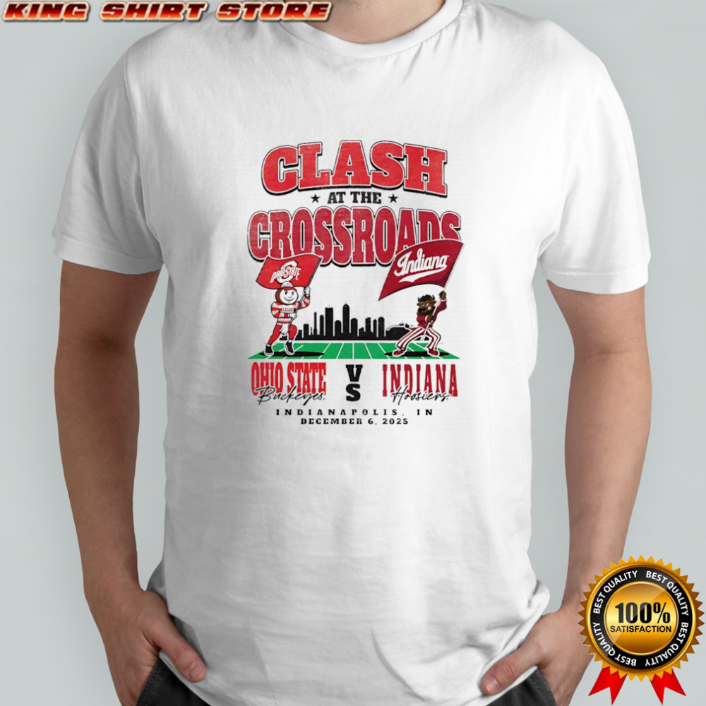 Clash at the Crossroads Ohio State Buckeyes vs Indiana Hoosiers 2025 Mascot Matchup shirt