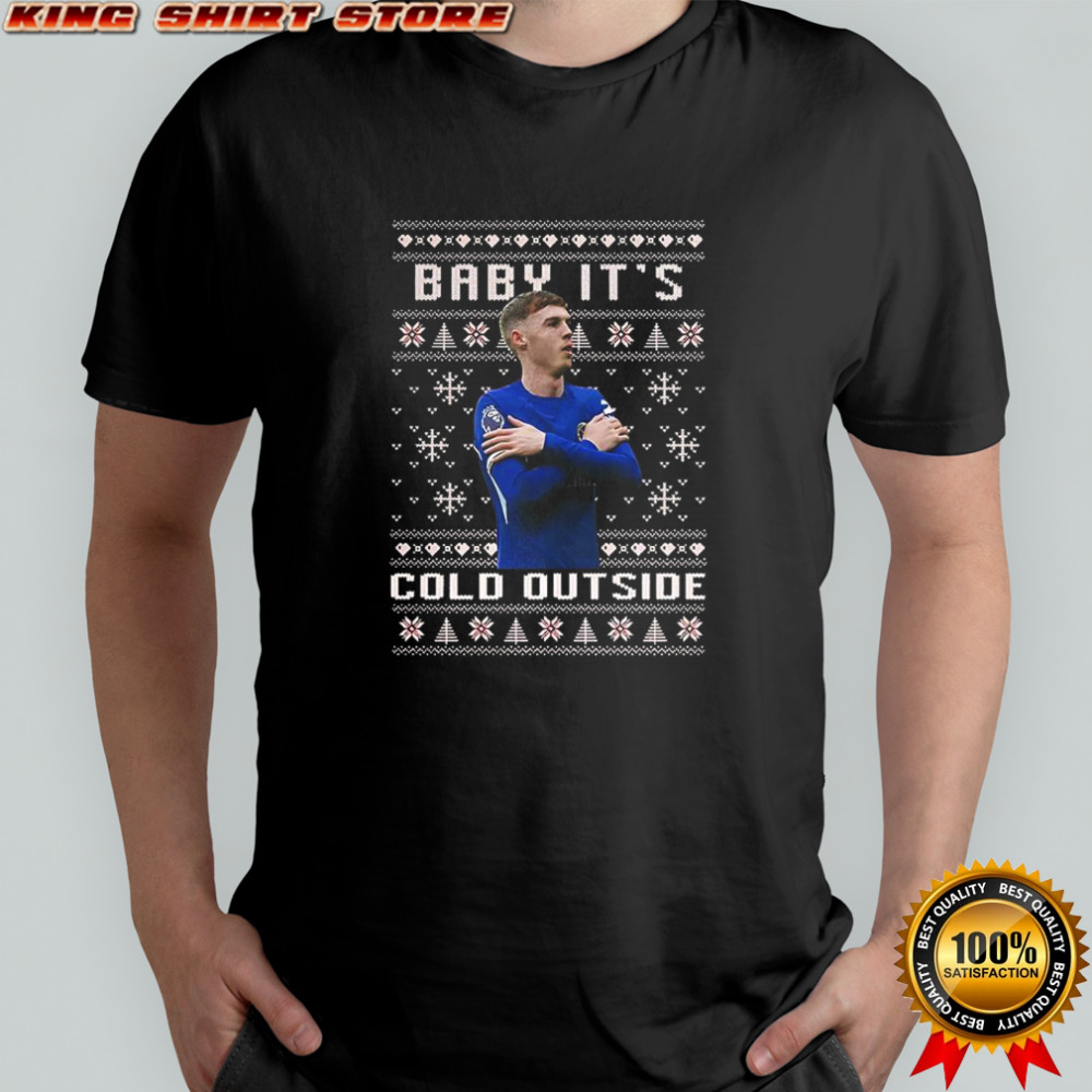 Cole Palmer Chelsea football Baby it’s Cold outside ugly Christmas shirt