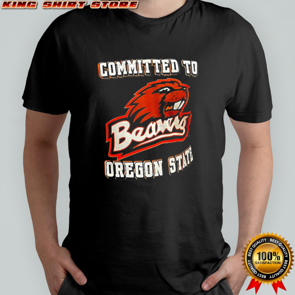Committed to Oregon State logo shirt