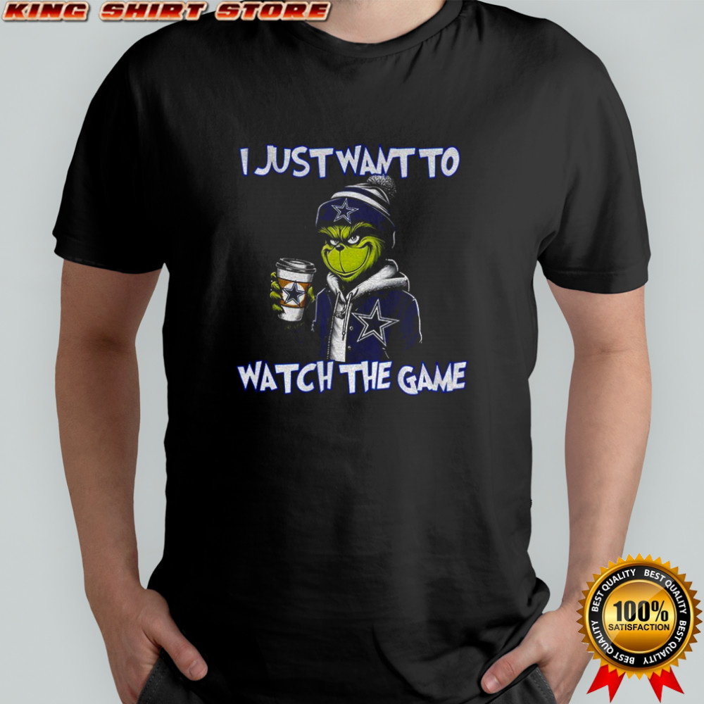 Dallas Cowboys Grinch I just want to watch the game Christmas shirt