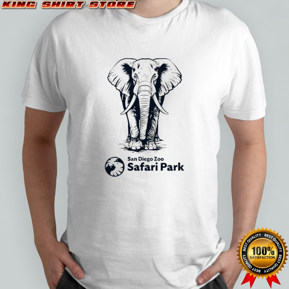 Etched Elephant San Diego Zoo Safari Park shirt