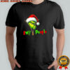 Grinch Christmas Santa hat Ew People shirt