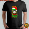 Happy Holidayz Skull Santa hat shirt
