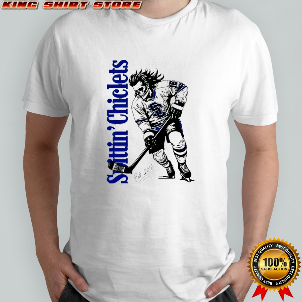 Hockey Spittin Chiclets Skullet Vertical Shirt