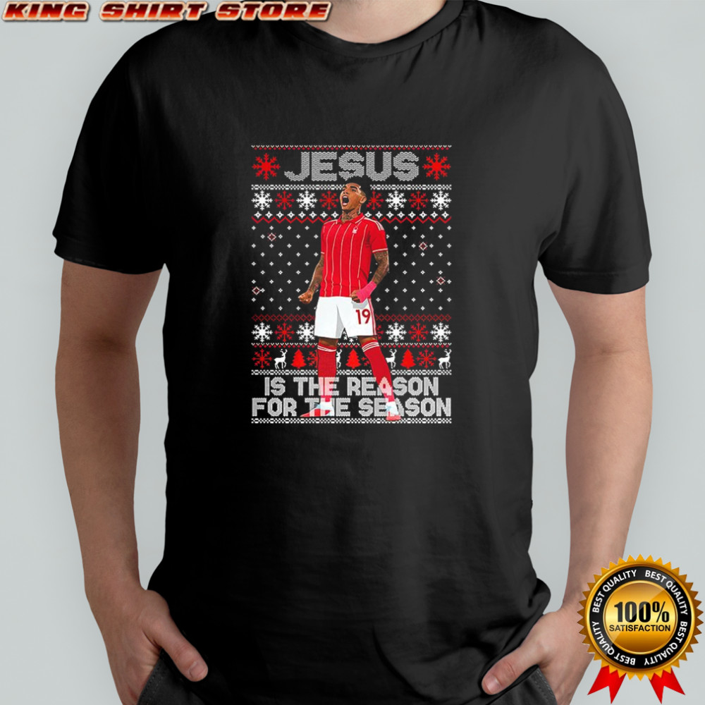 Igor Jesus is the reason for the season Nottingham Forest ugly Christmas shirt