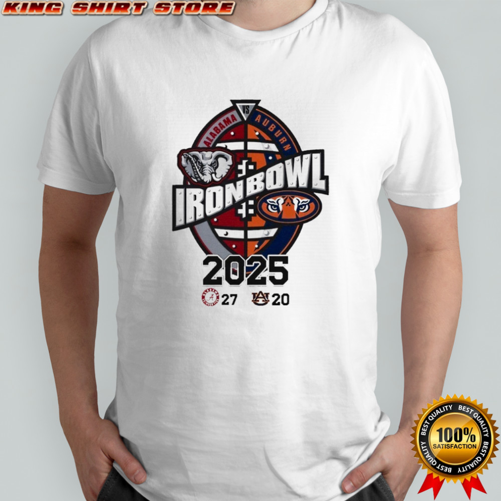Iron Bowl Alabama Vs Auburn 2025 Score shirt
