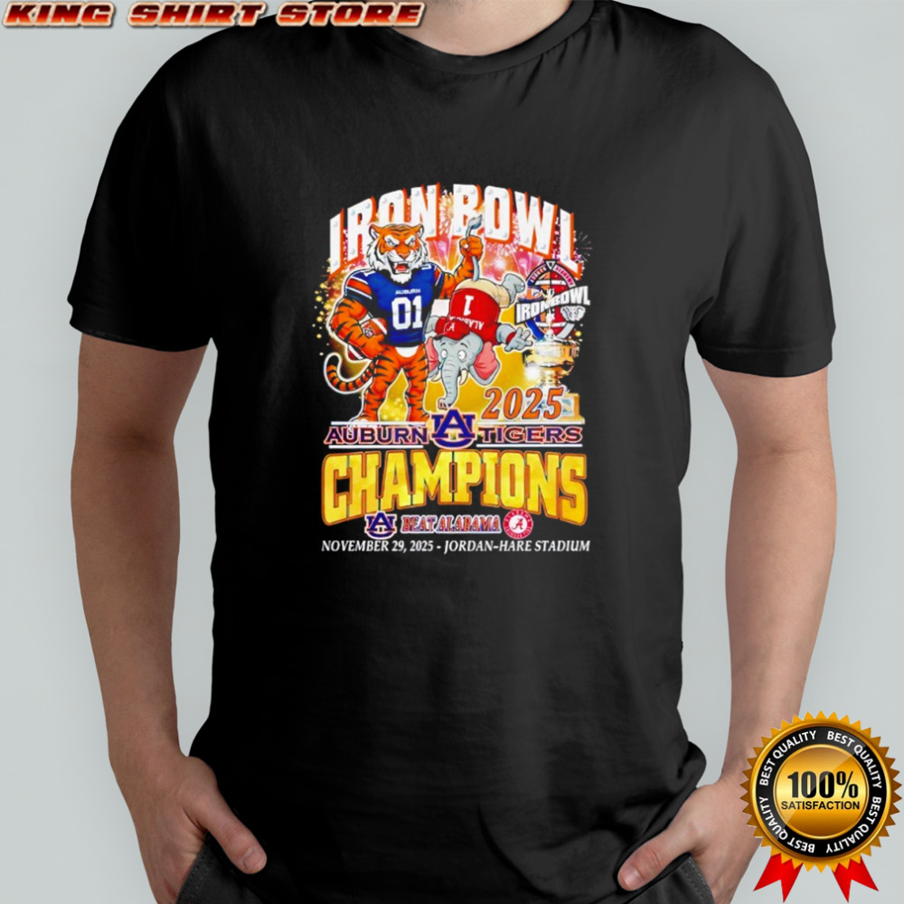 Iron Bowl Champions 2025 Auburn Tigers Beat Alabama Crimson Tide T Shirt