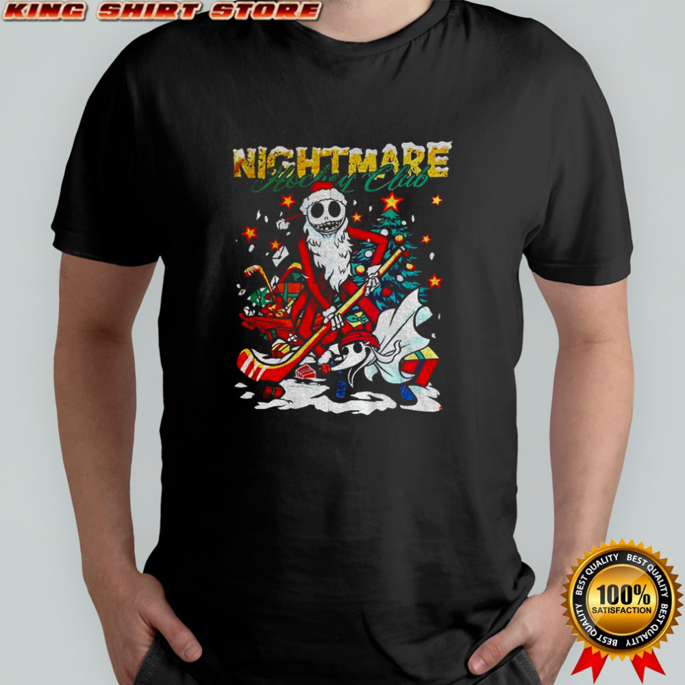 Jack Skellington and Zero The Nightmare Before Christmas Nightmare Hockey Cub shirt