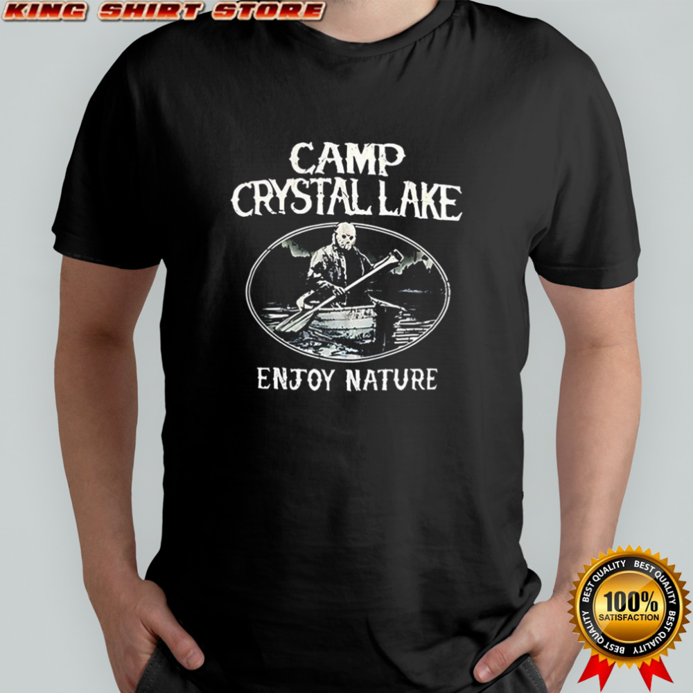 Jason Voorhees camp crystal lake enjoy nature retro shirt