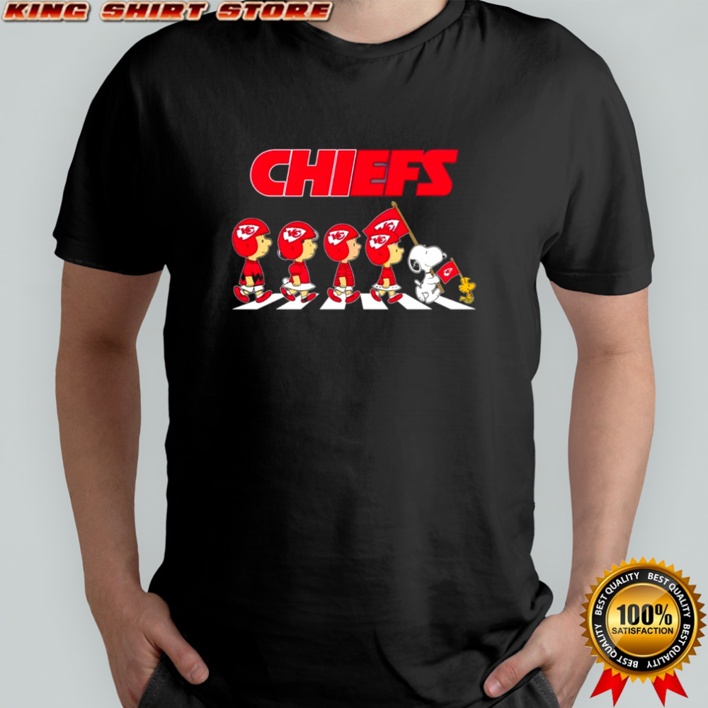 Kansas City Chiefs x Peanuts Snoopy Abbey Road shirt