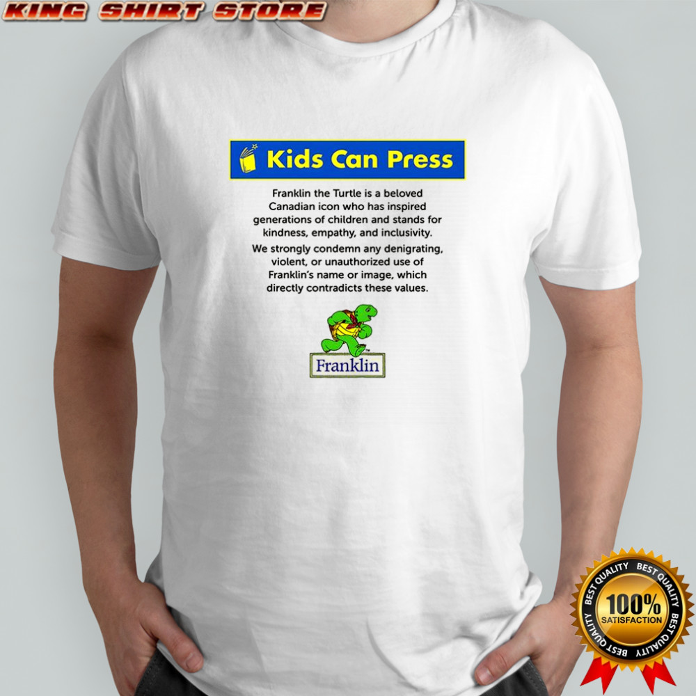 Kids can press Turtle Franklin shirt