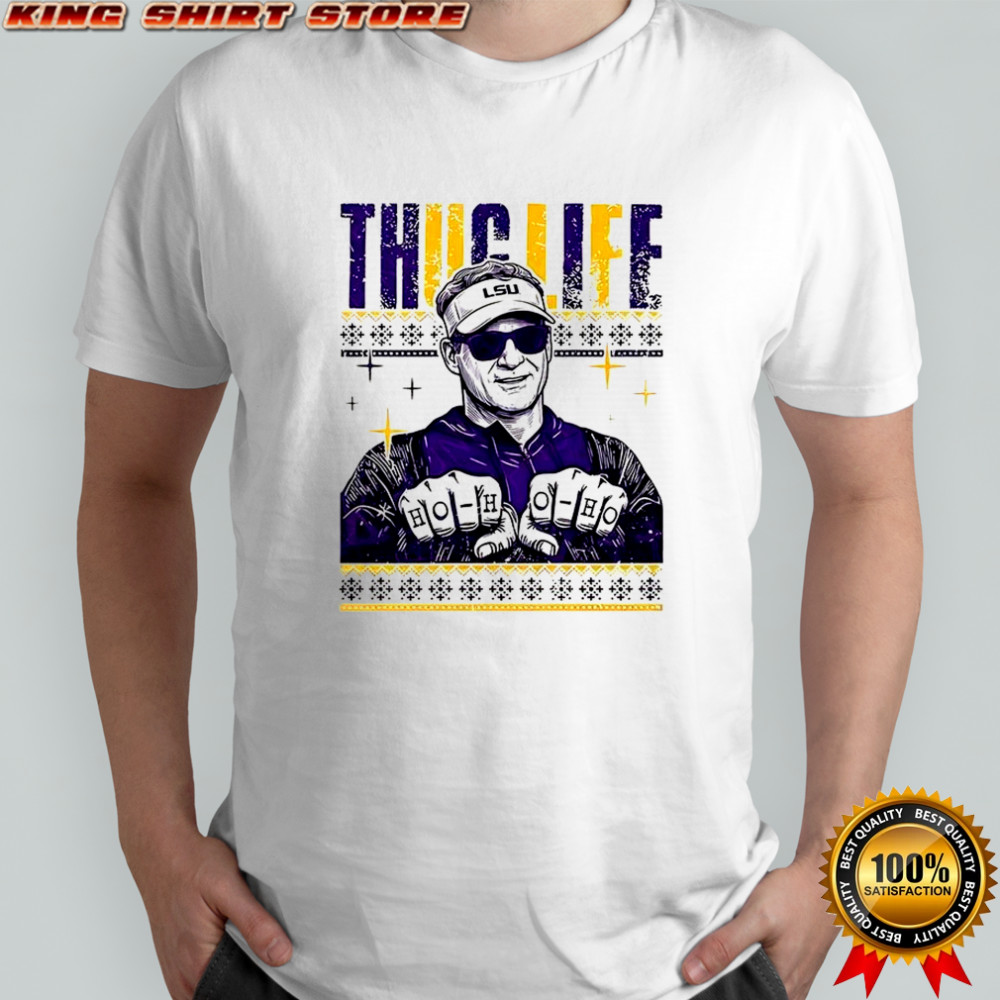 Lane Kiffin Thug Life Ho-ho-ho Christmas shirt