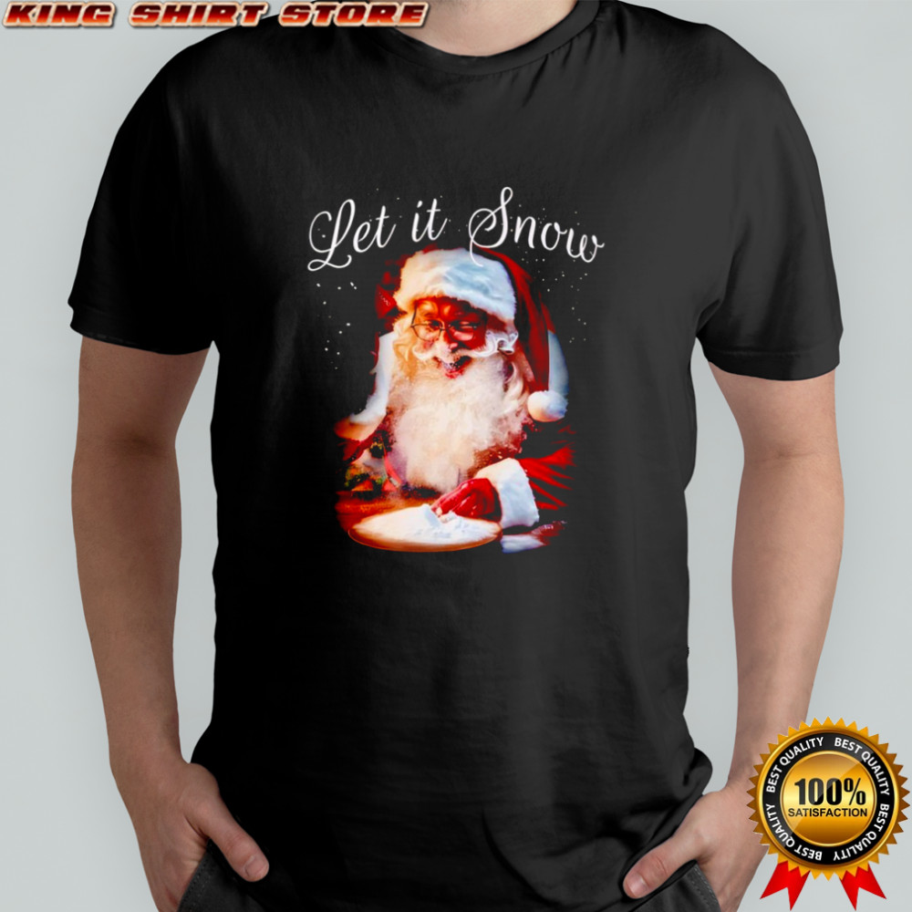 Let it Snow Christmas Santa shirt