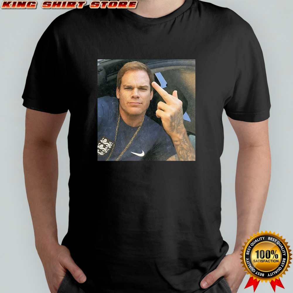 Michael C. Hall Dexter Morgan middle finger meme shirt