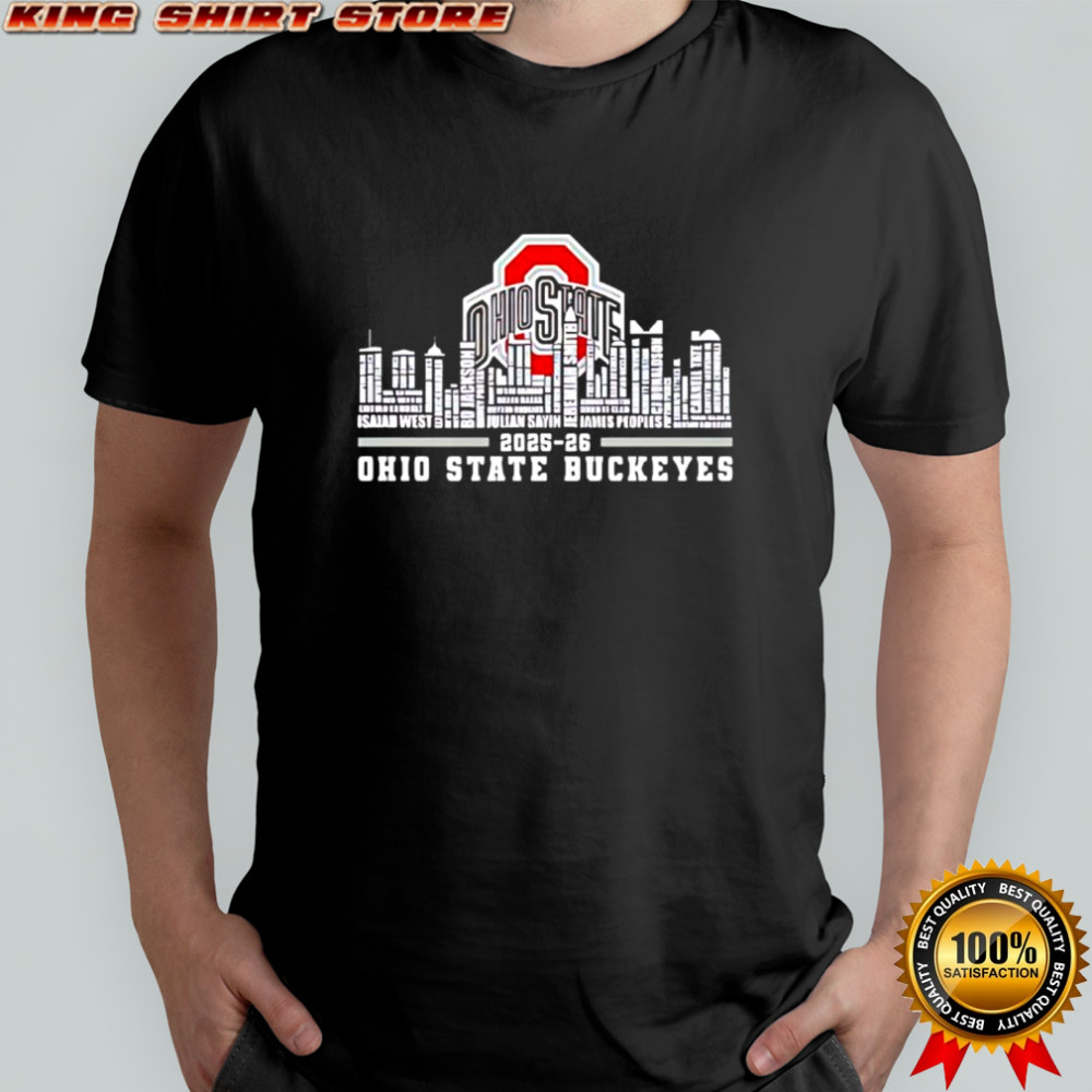 Ohio State Buckeyes 2025 26 season skylines shirt