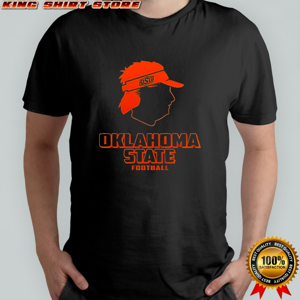 Oklahoma State Cowboys coach Mike Gundy thank you silhouette shirt