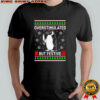 Overstimulated but Festive Penguin Christmas Ugly shirt