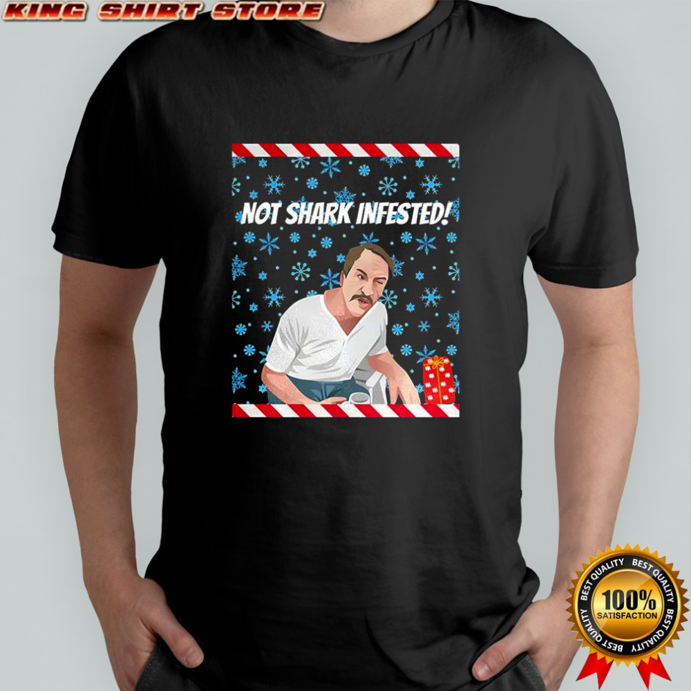 Paul Sykes Not shark infested ugly Christmas shirt