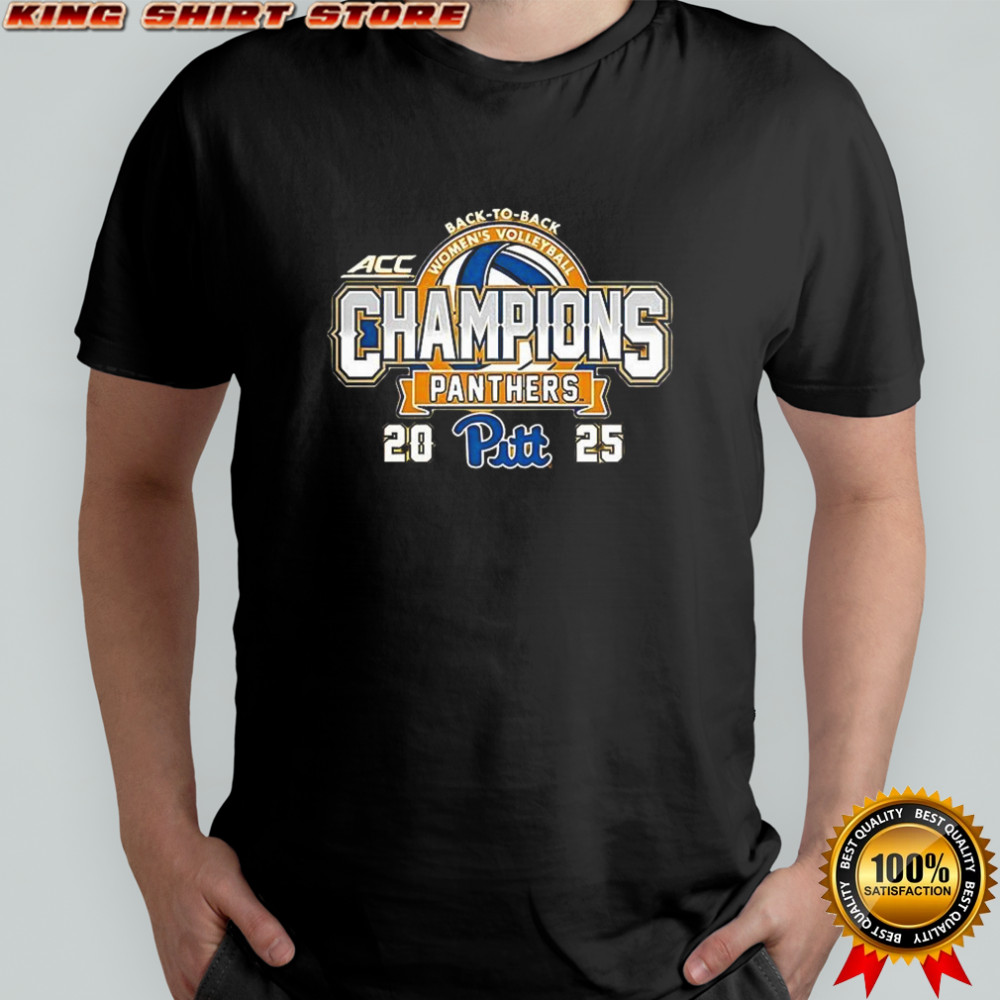 Pitt Panthers 2025 ACC Volleyball Champions Back-To-Back shirt