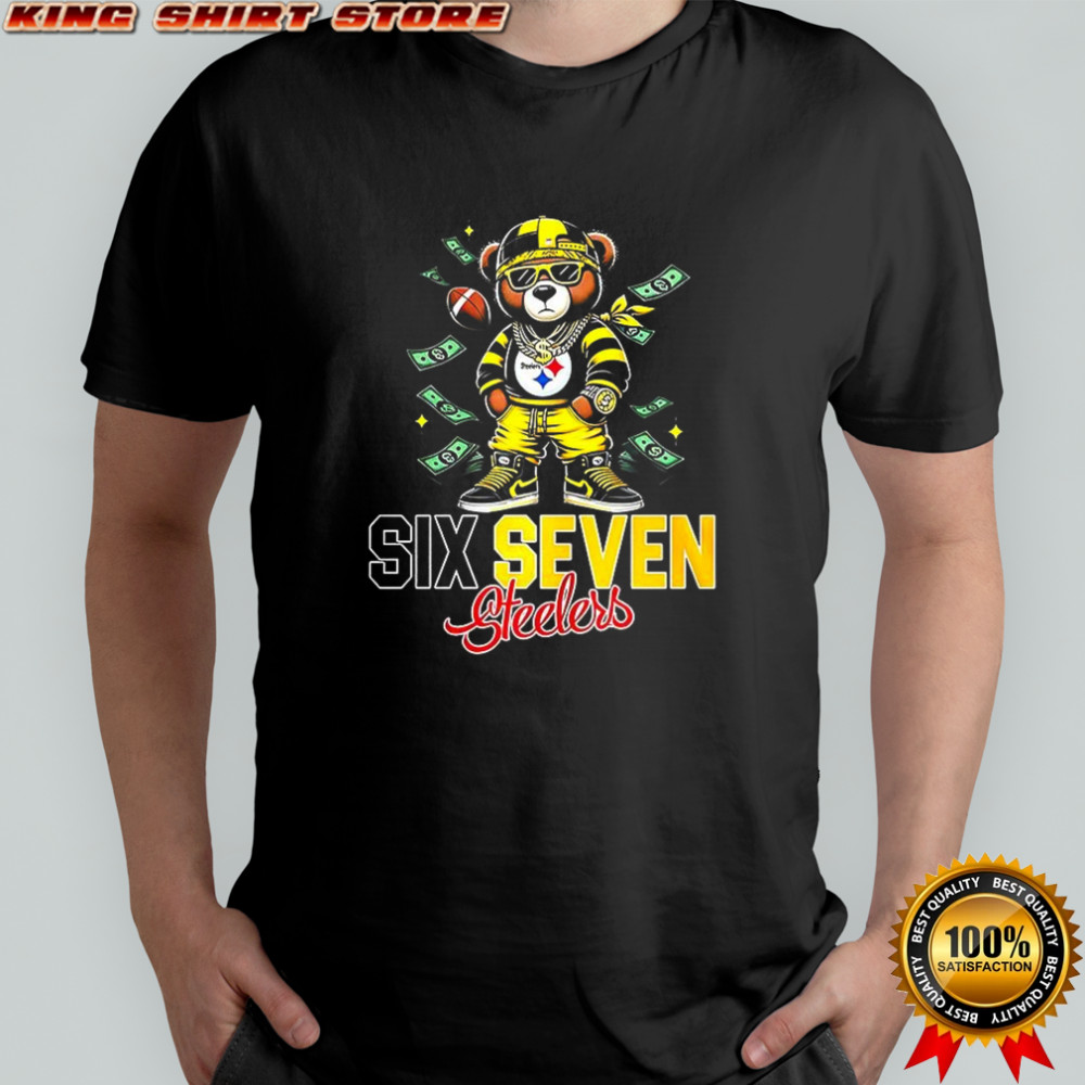 Pittsburgh Steelers football teddy bear gangster six seven shirt