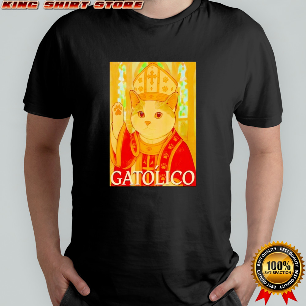 Pope cat gatolico shirt