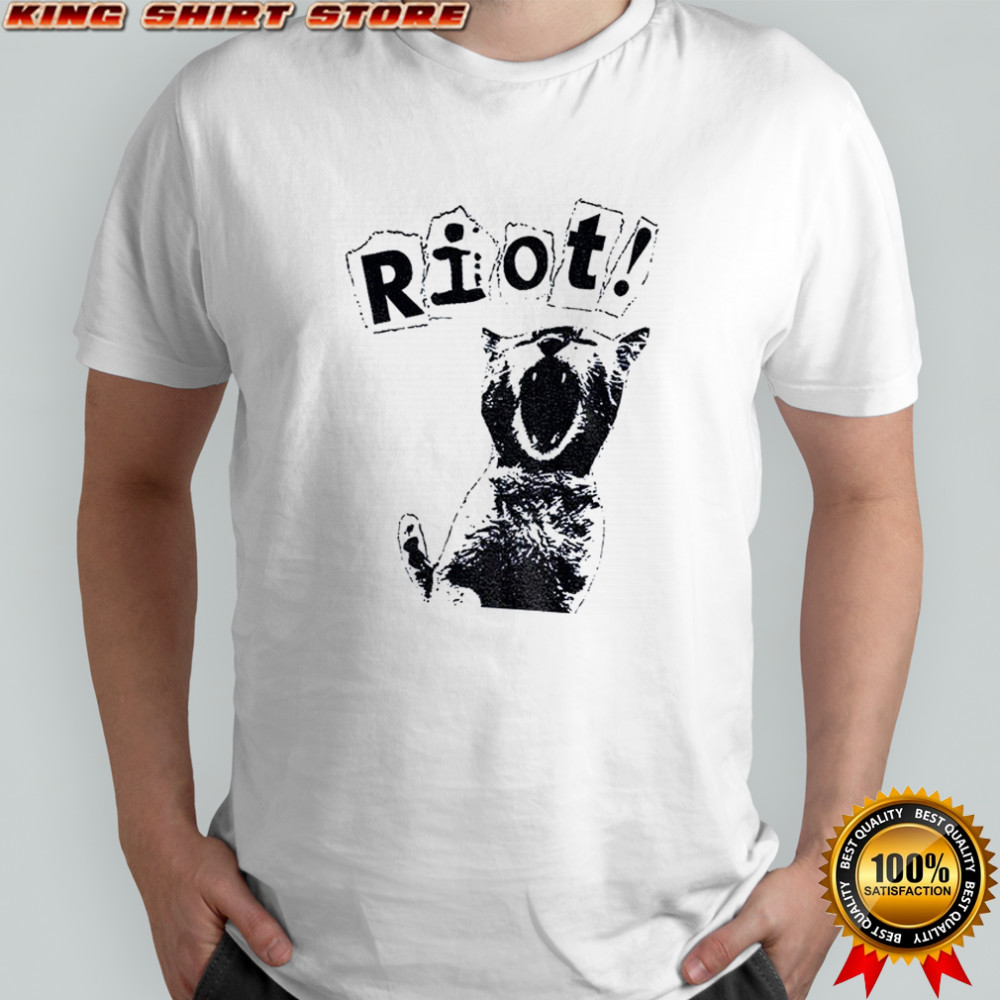 Riot cat anarchy revolution kitten vintage shirt