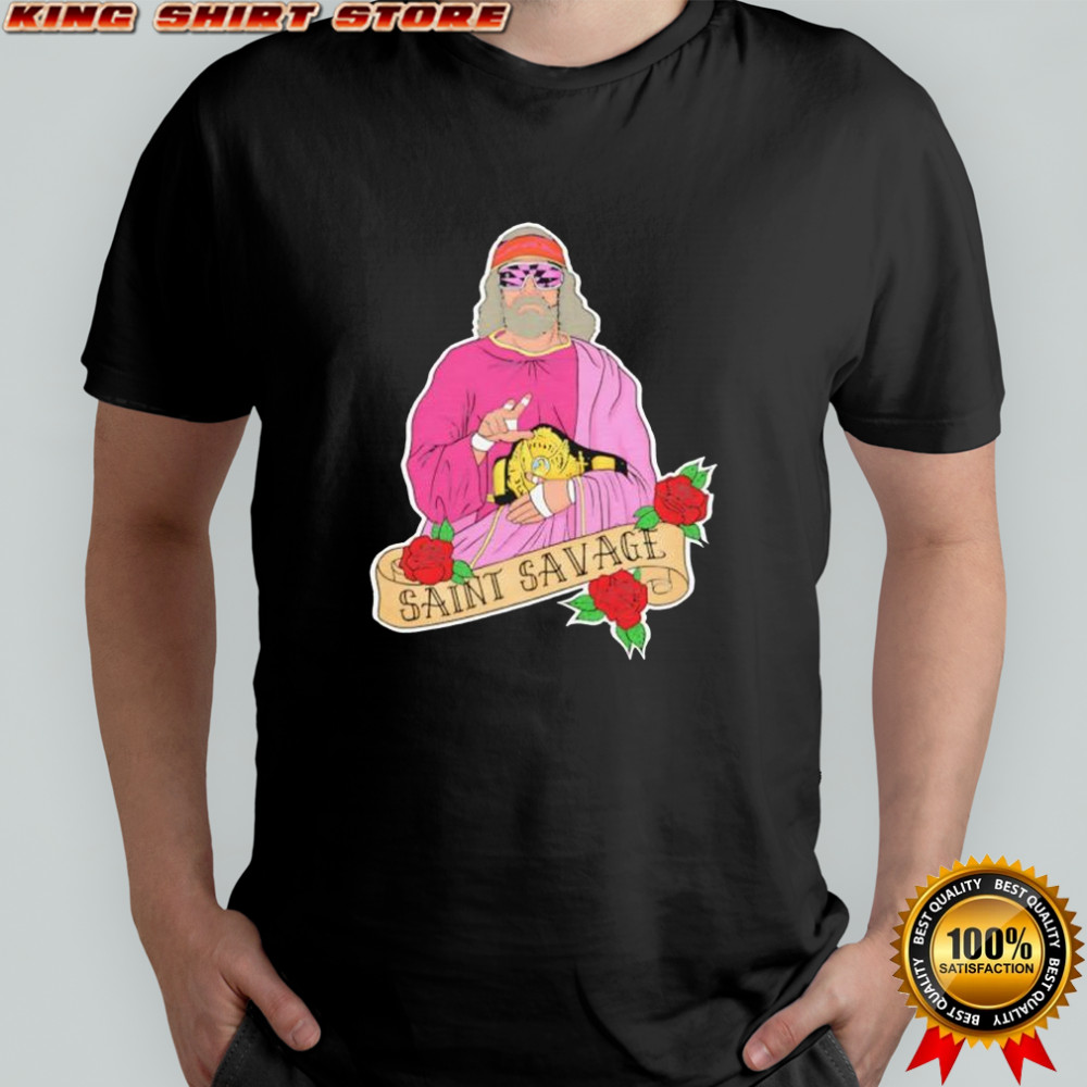 Saint Savage Rose graphic shirt