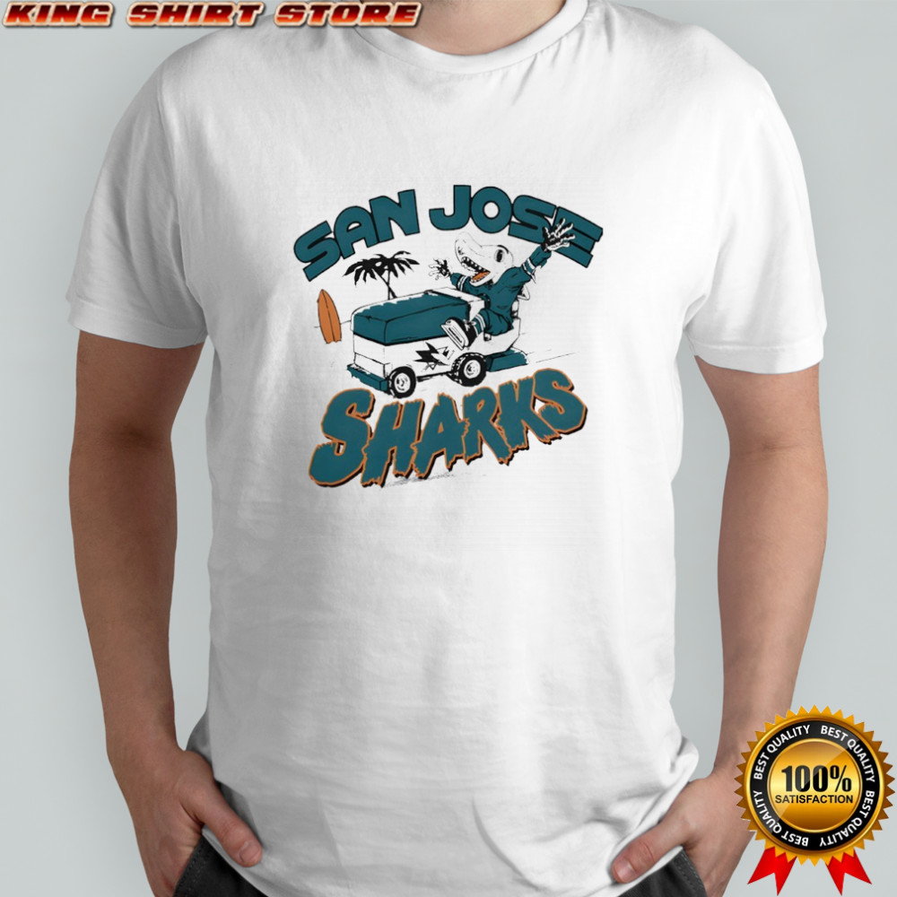 San Jose Sharks Homage Sharkie on Zamboni Shirt