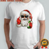 Santa Claus smoking middle finger Merry Christmas shirt