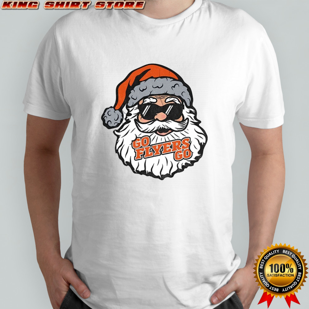 Santa Claus x Philadelphia Flyers Go Flyers Go Hockey 2025 Christmas shirt