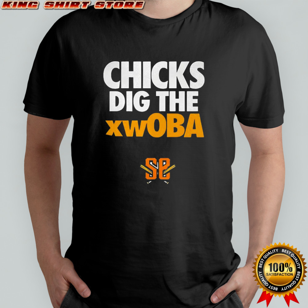 Schaumburg Boomers baseball Chicks dig the xwOBA shirt