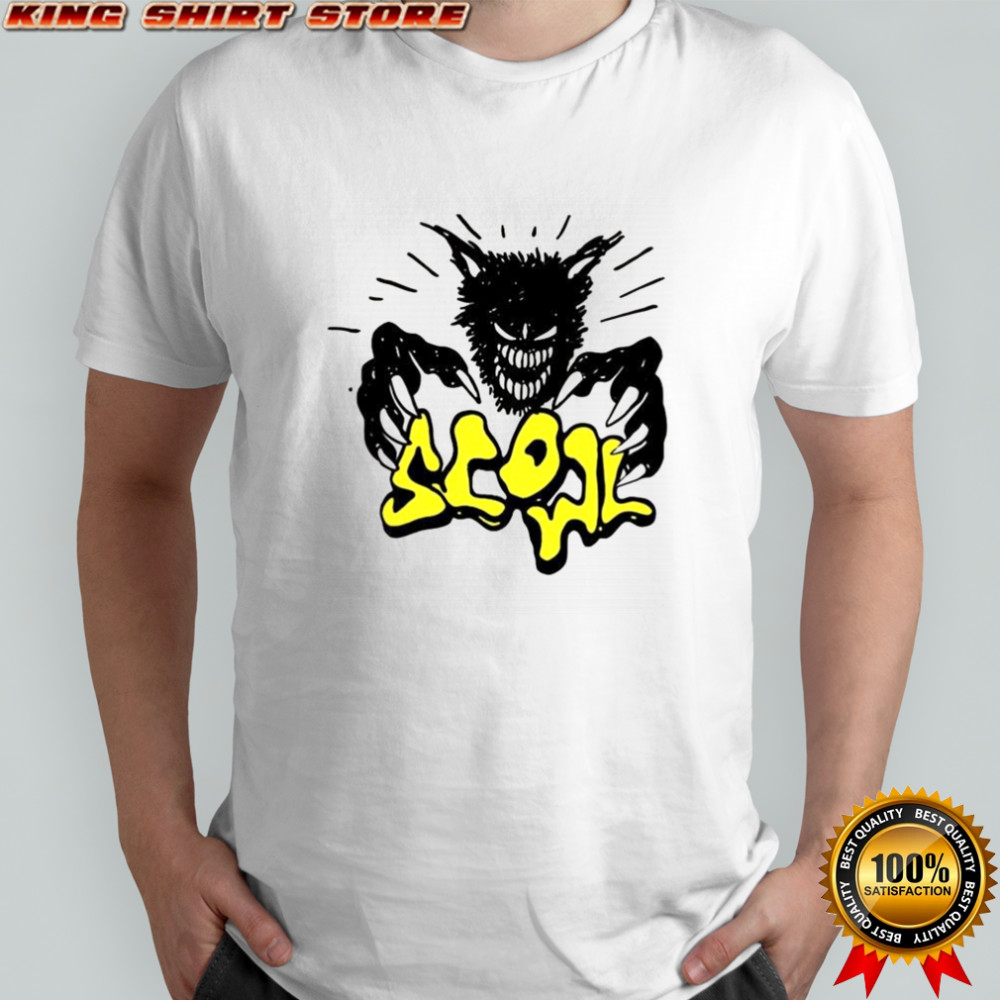 Scowl scary cat shirt